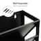 Mind Reader 5-Tier Vertical File Storage, Desktop Organizer, Wall Mount, Office, Plastic, Black